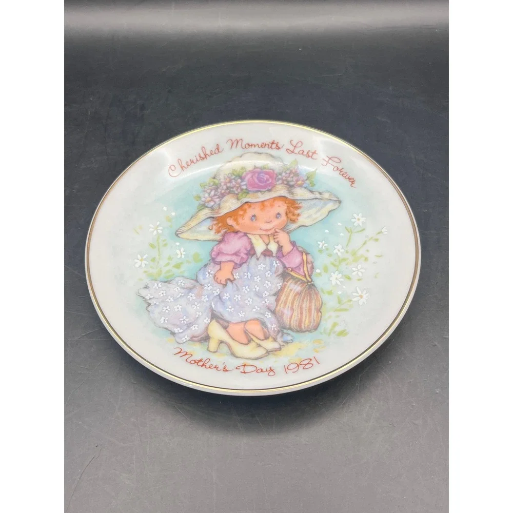 Avon Cherished Moments Last Forever Mothers‎ Day Small Plate 1981 In Box Decor